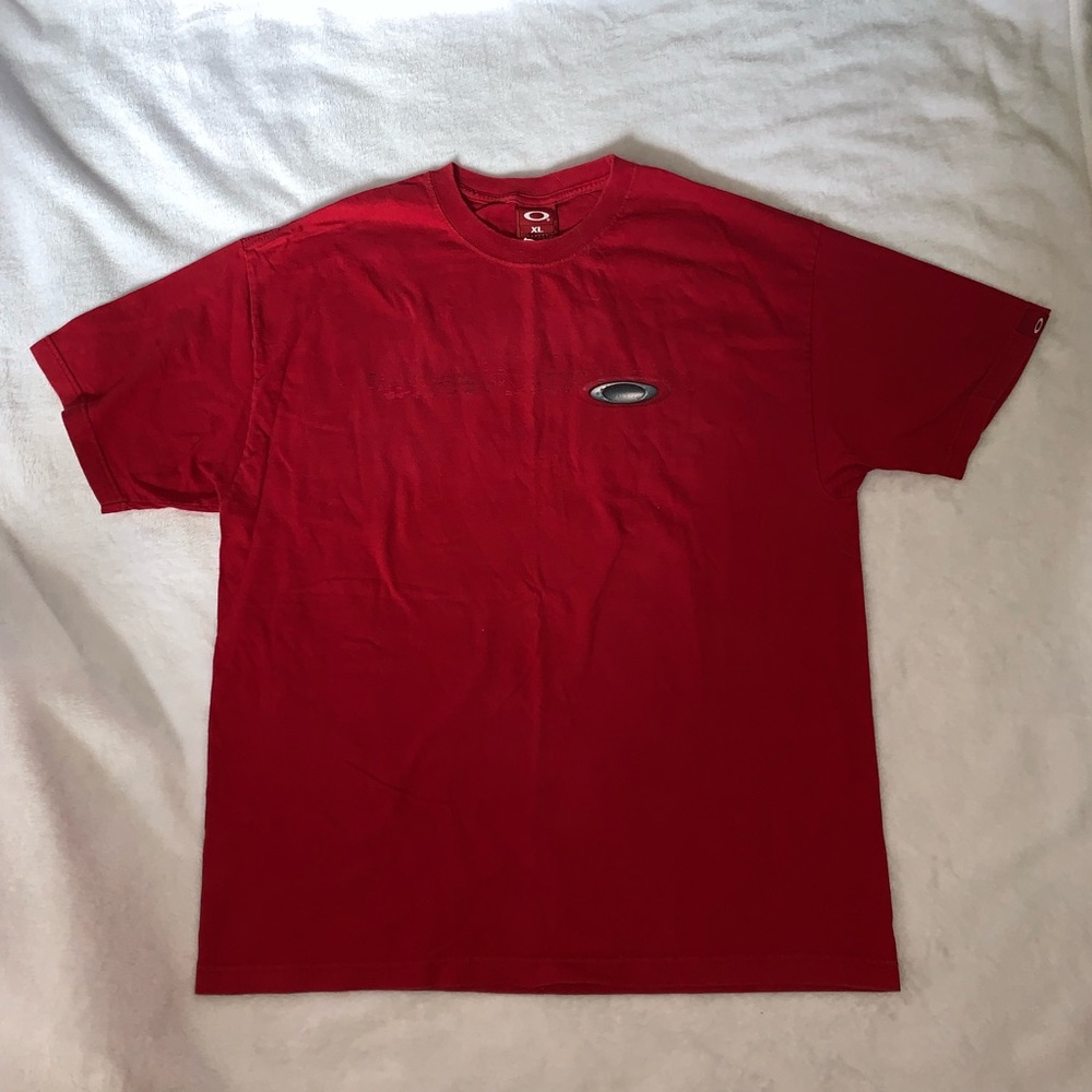 Red Oakley T-Shirt❤️🏎🏍🕶